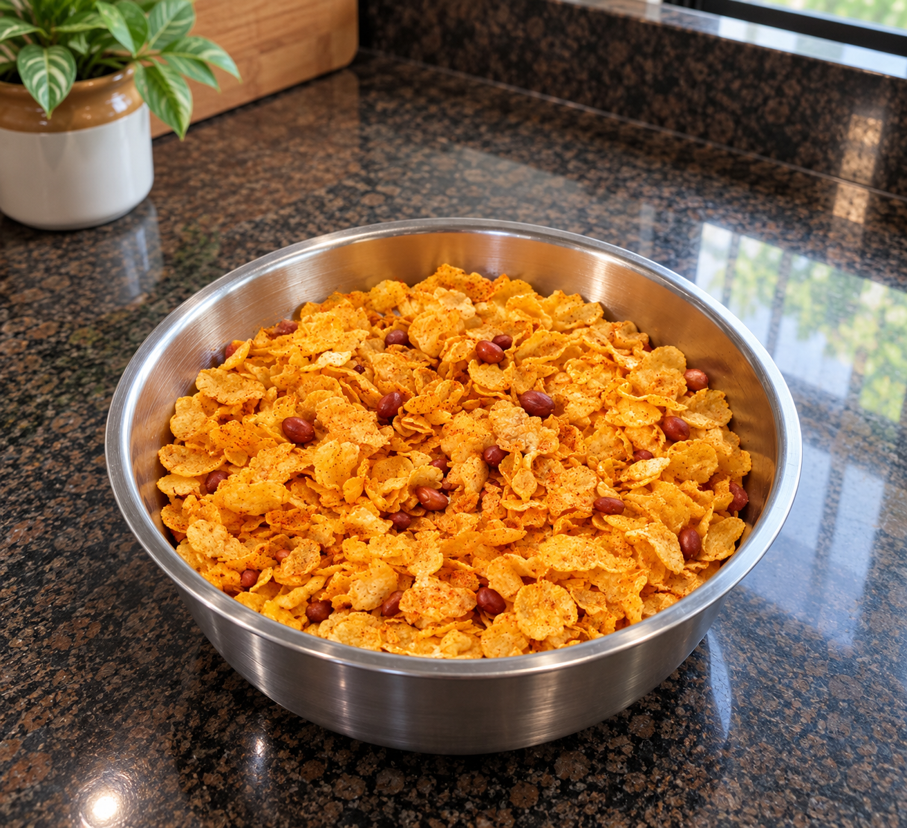 Makai Pauva Chevdo (200g) — Fresh Gujarati farsan in 100% pure groundnut oil