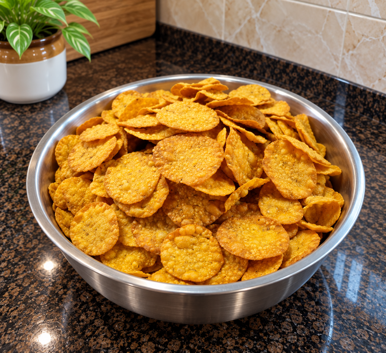 Masala Puri (200g) — Fresh Gujarati farsan in 100% pure groundnut oil